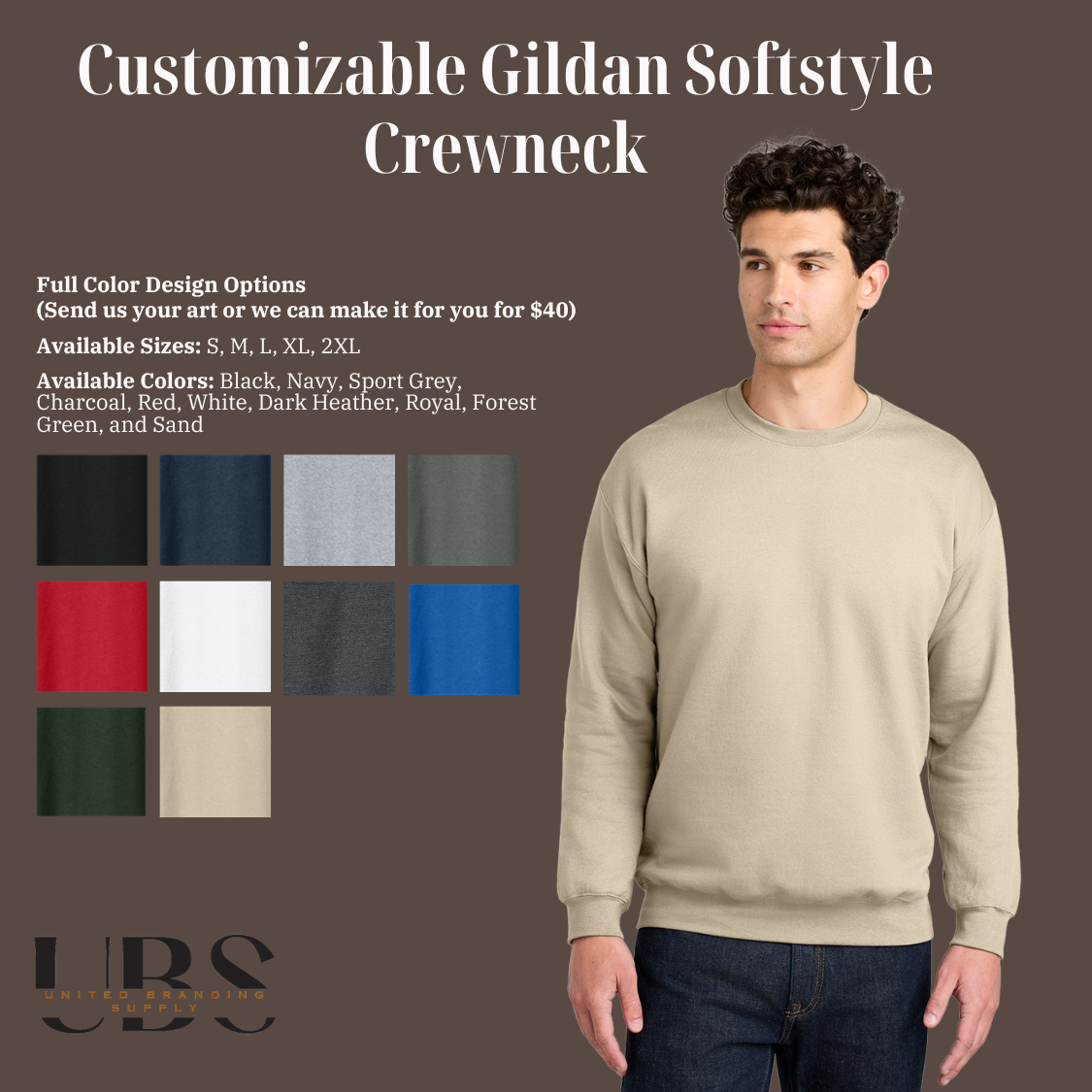 Gildan Softstyle Crewneck Sweatshirt