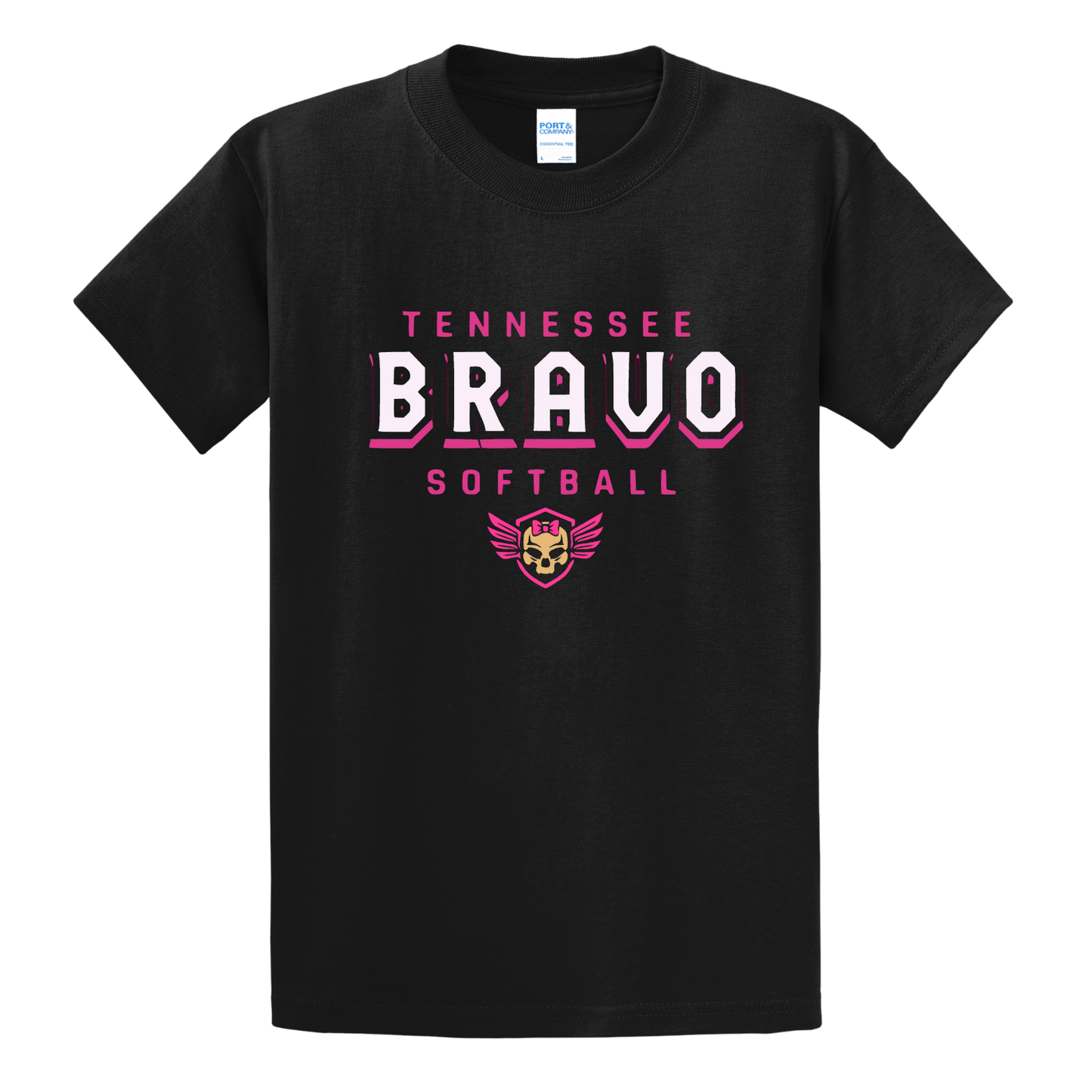 Tennessee Bravo T-Shirt Port & Co Essential Tee PC61
