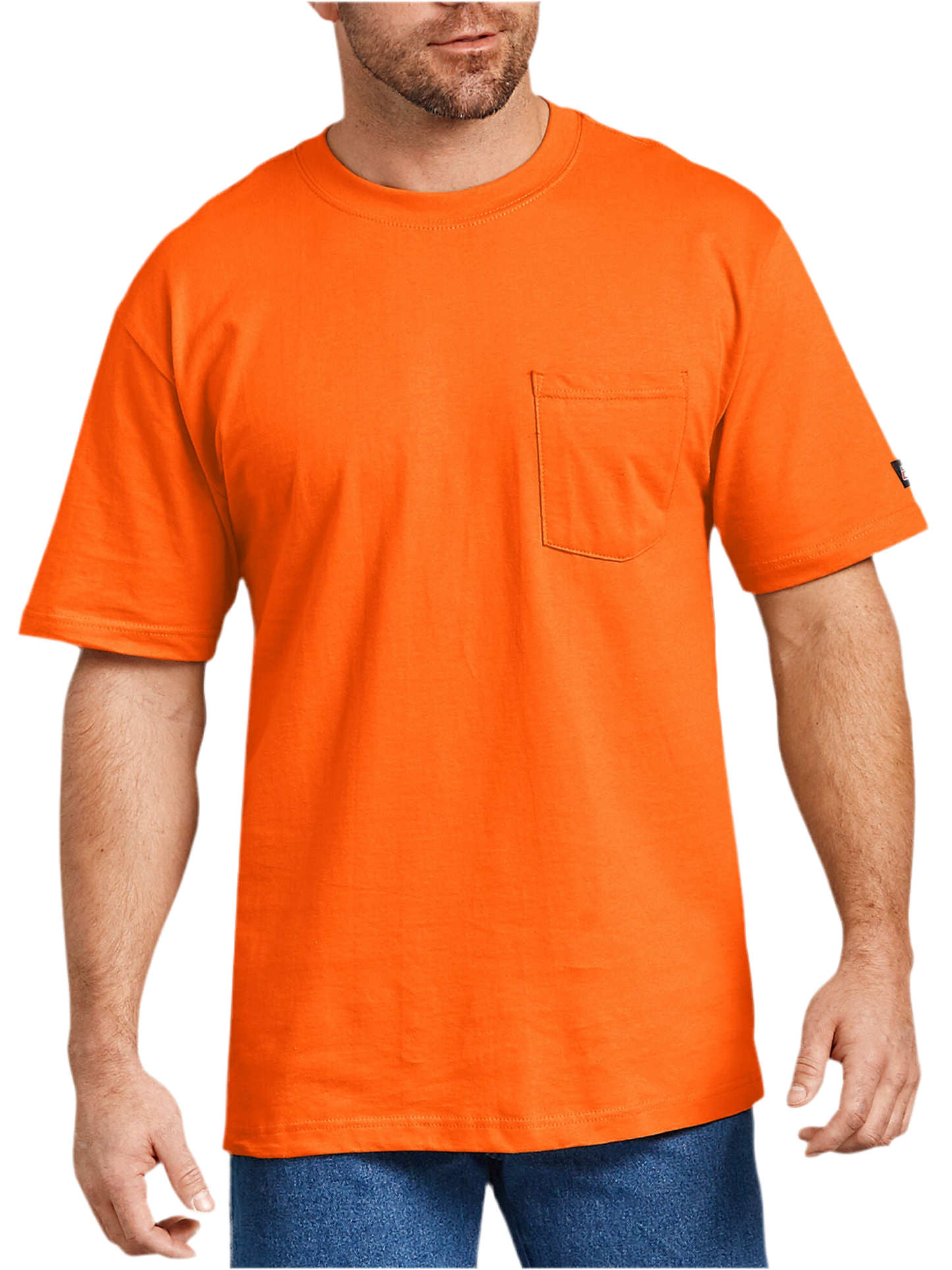 Genuine Dickie Custom Workwear Safety Hi-Viz Orange Cool & Dry T-Shirt