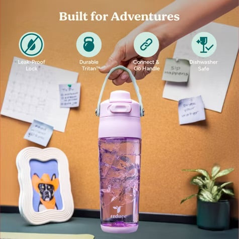 Branded 24oz Aura Tritan Water Bottle Iron Blue Customized