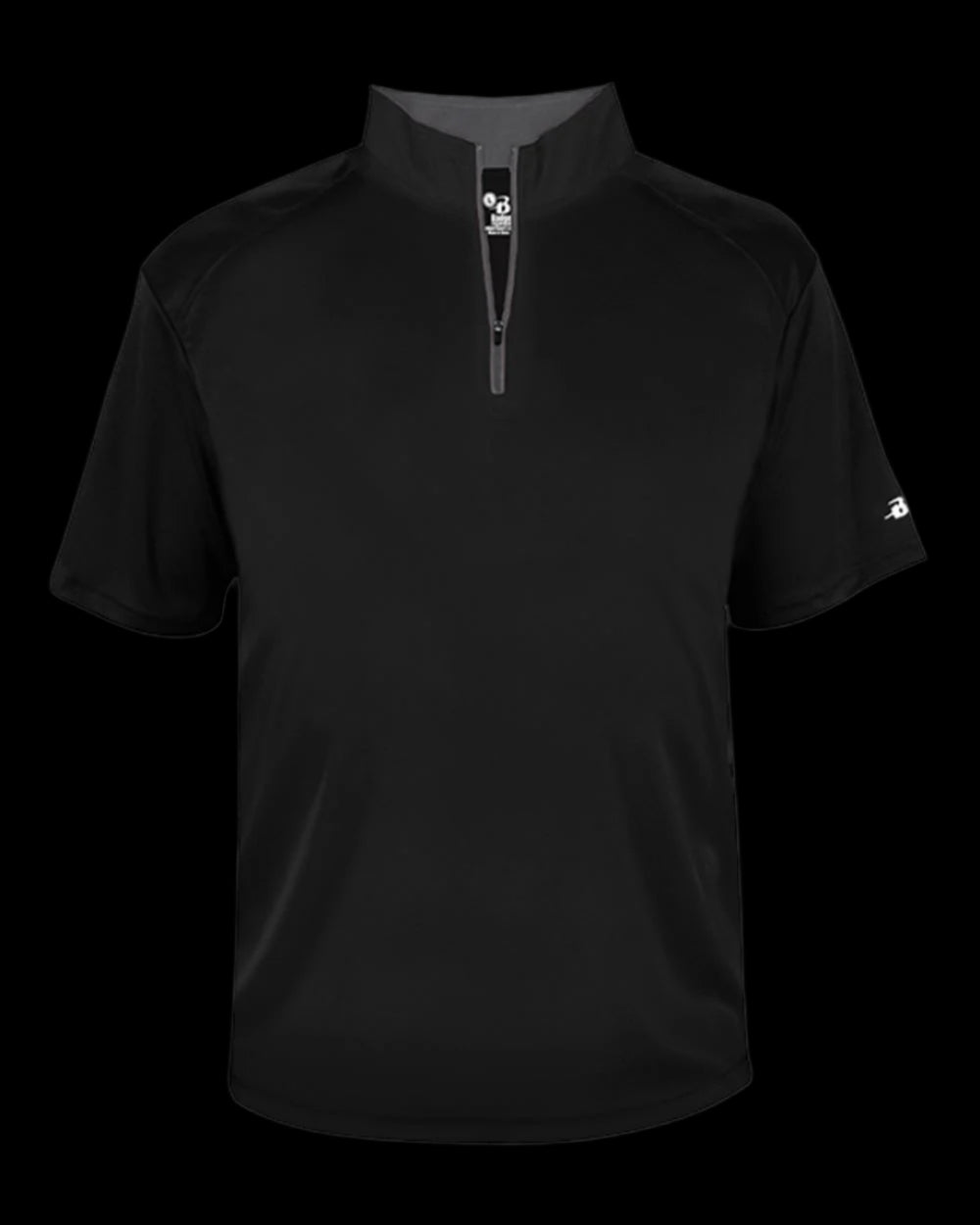 Short Sleeve Quater Zip Coach Top Badger 4199