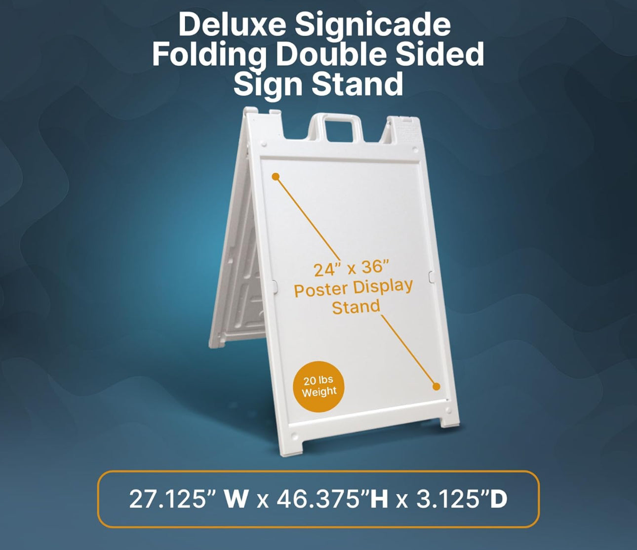 Deluxe A-Frame Sidewalk/Curb Sign with Quick Change System