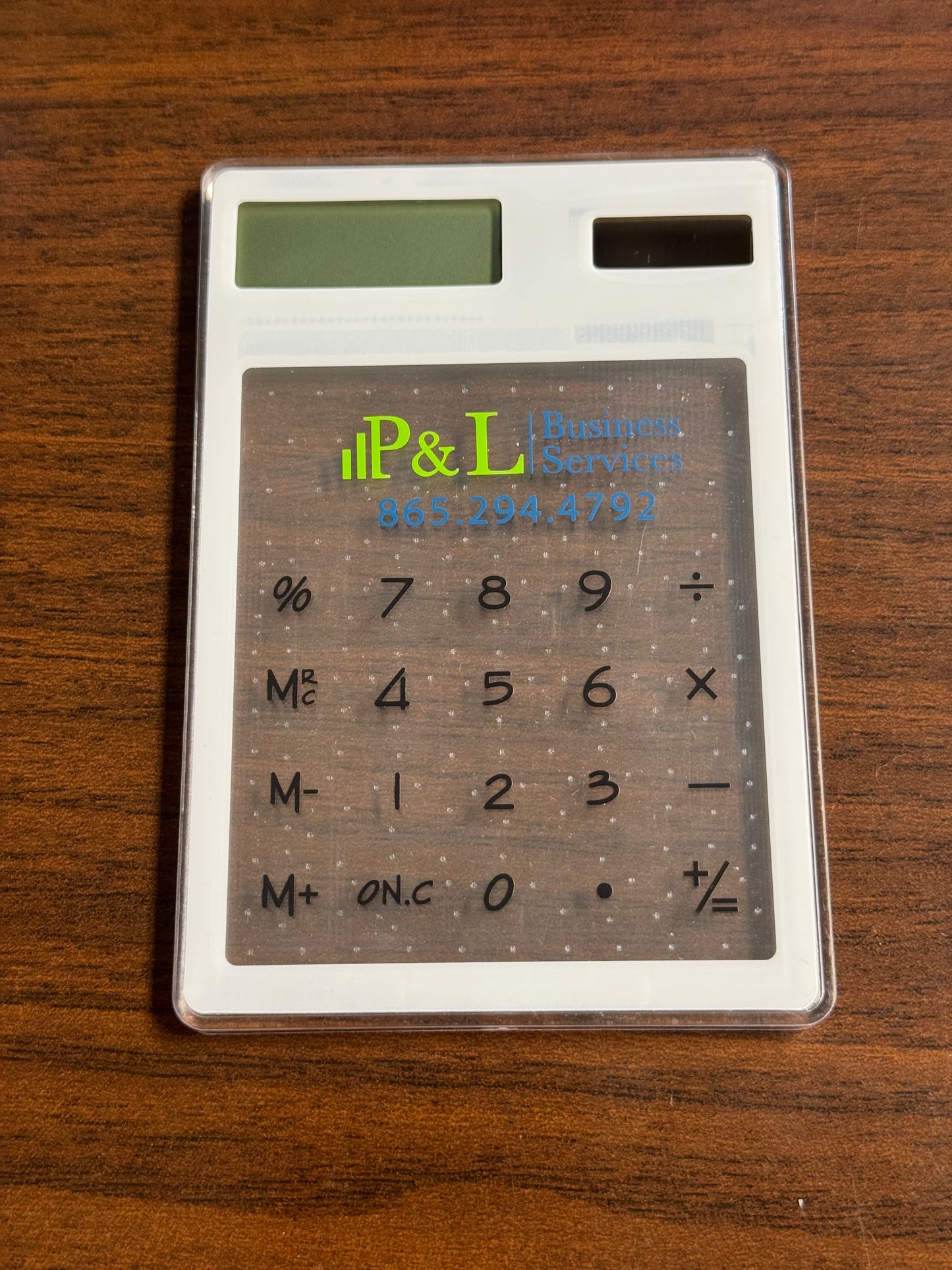 Calculator See through Plastic Swag Solar Energy Logo Customized Light weight