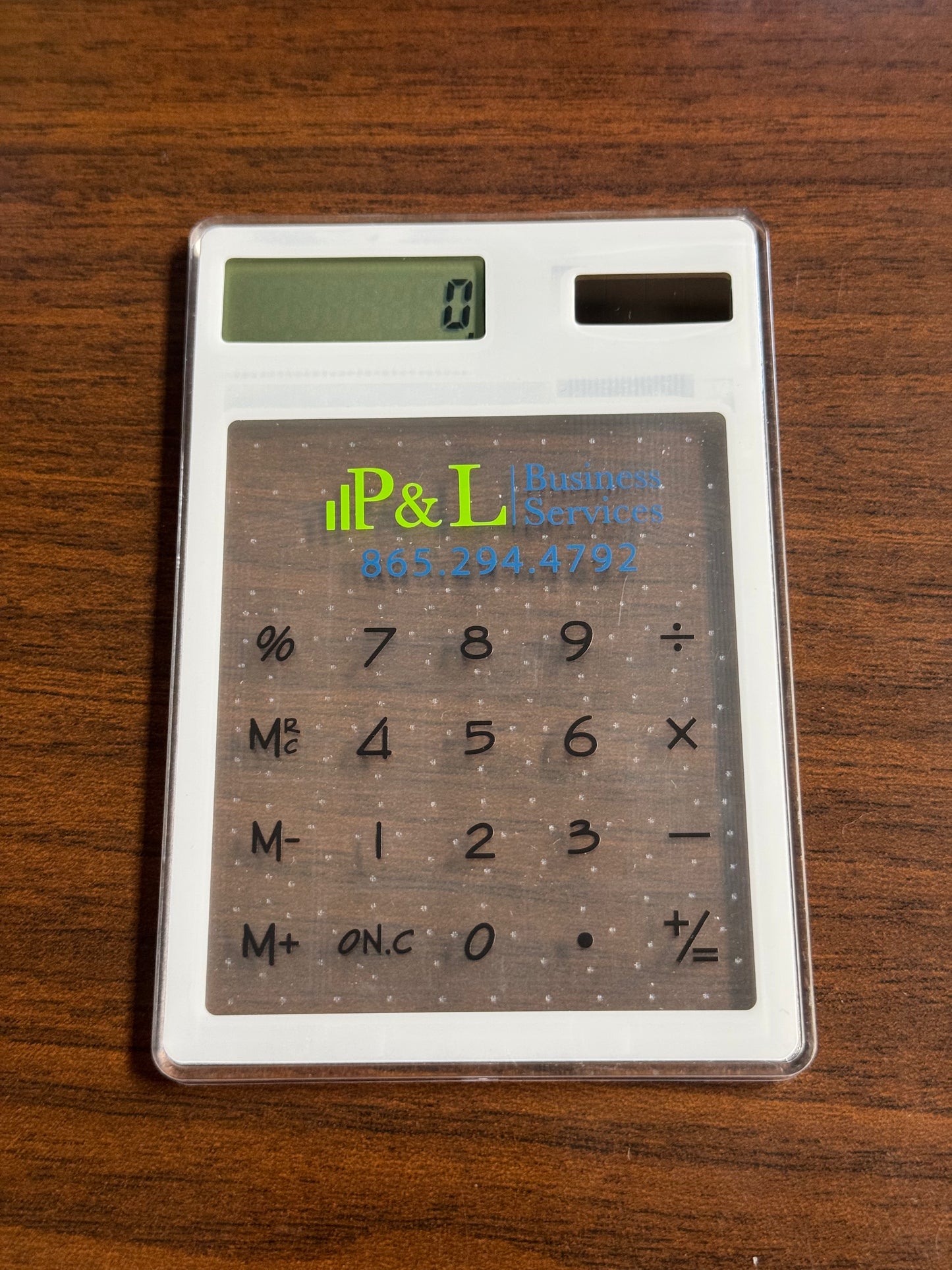 Calculator See through Plastic Swag Solar Energy Logo Customized Light weight