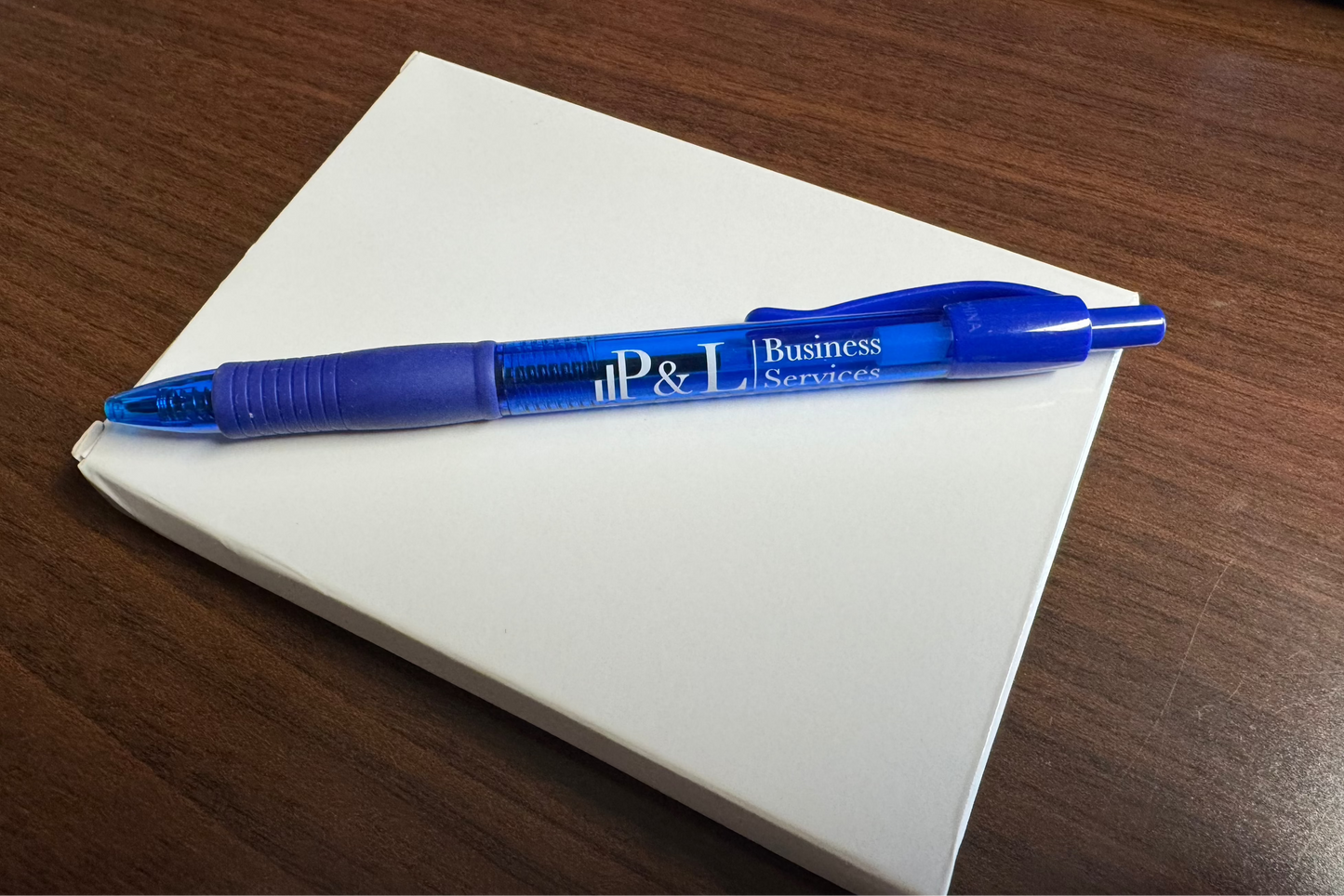 Blue G-2 Style Rubber Grip Ink Pen Swag Corporate Custom Logo