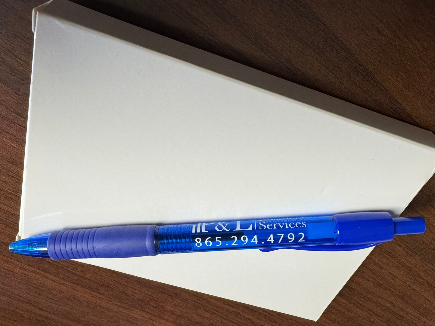 Blue G-2 Style Rubber Grip Ink Pen Swag Corporate Custom Logo
