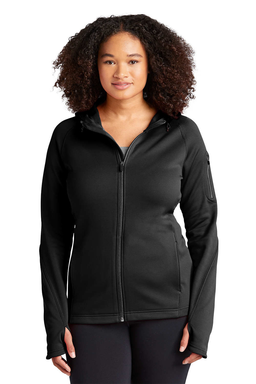 Sport-Tek Women's Tech Fleece Full-Zip Hooded Jacket