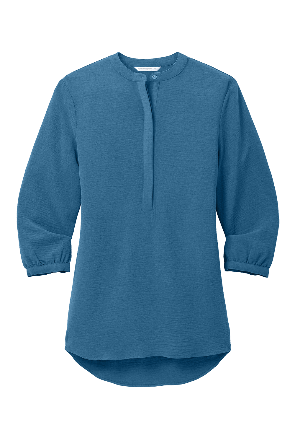Port Authority Women's 3/4 Sleeve Textured Crepe Tunic Blouse Corporate