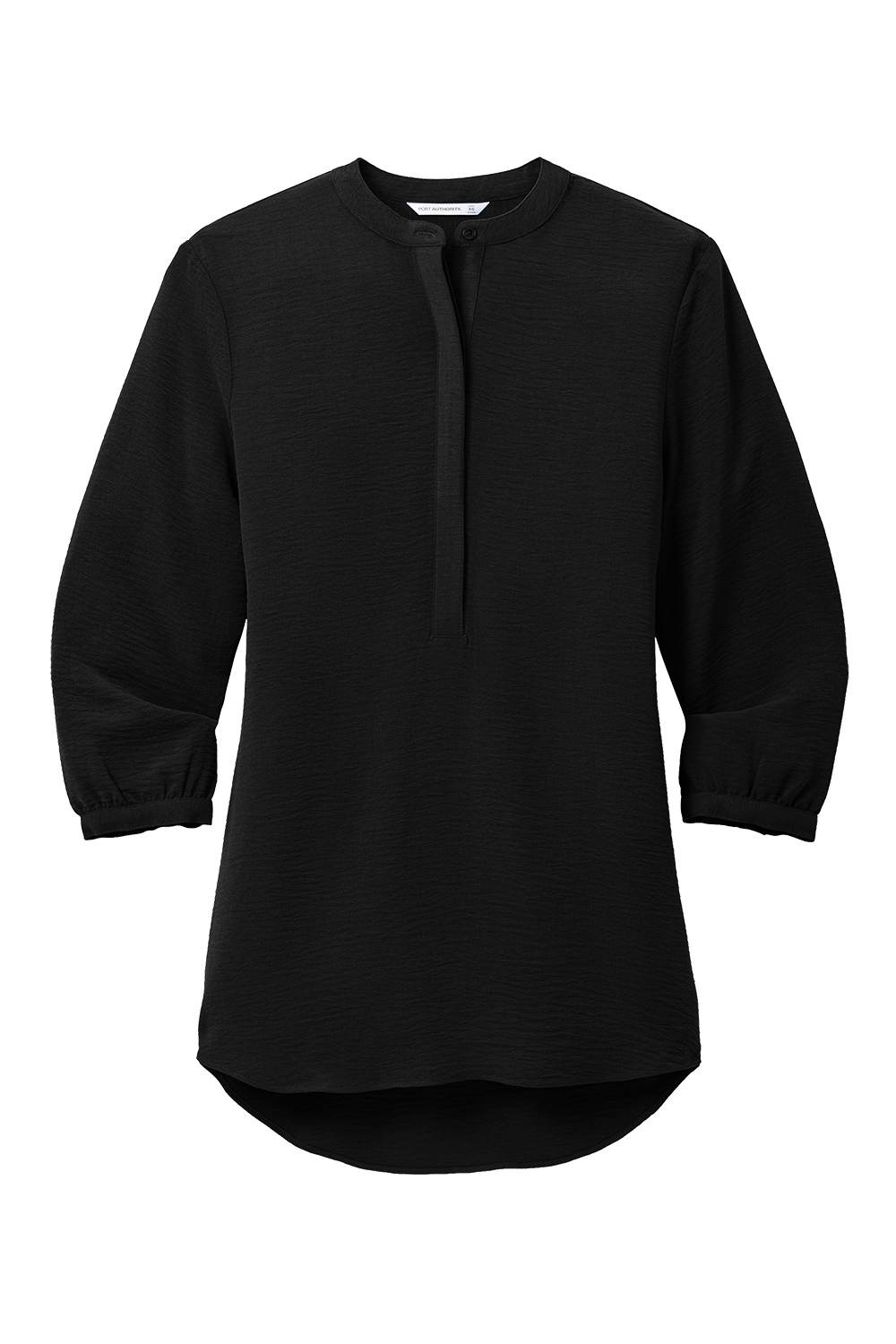 Port Authority Women's 3/4 Sleeve Textured Crepe Tunic Blouse Corporate