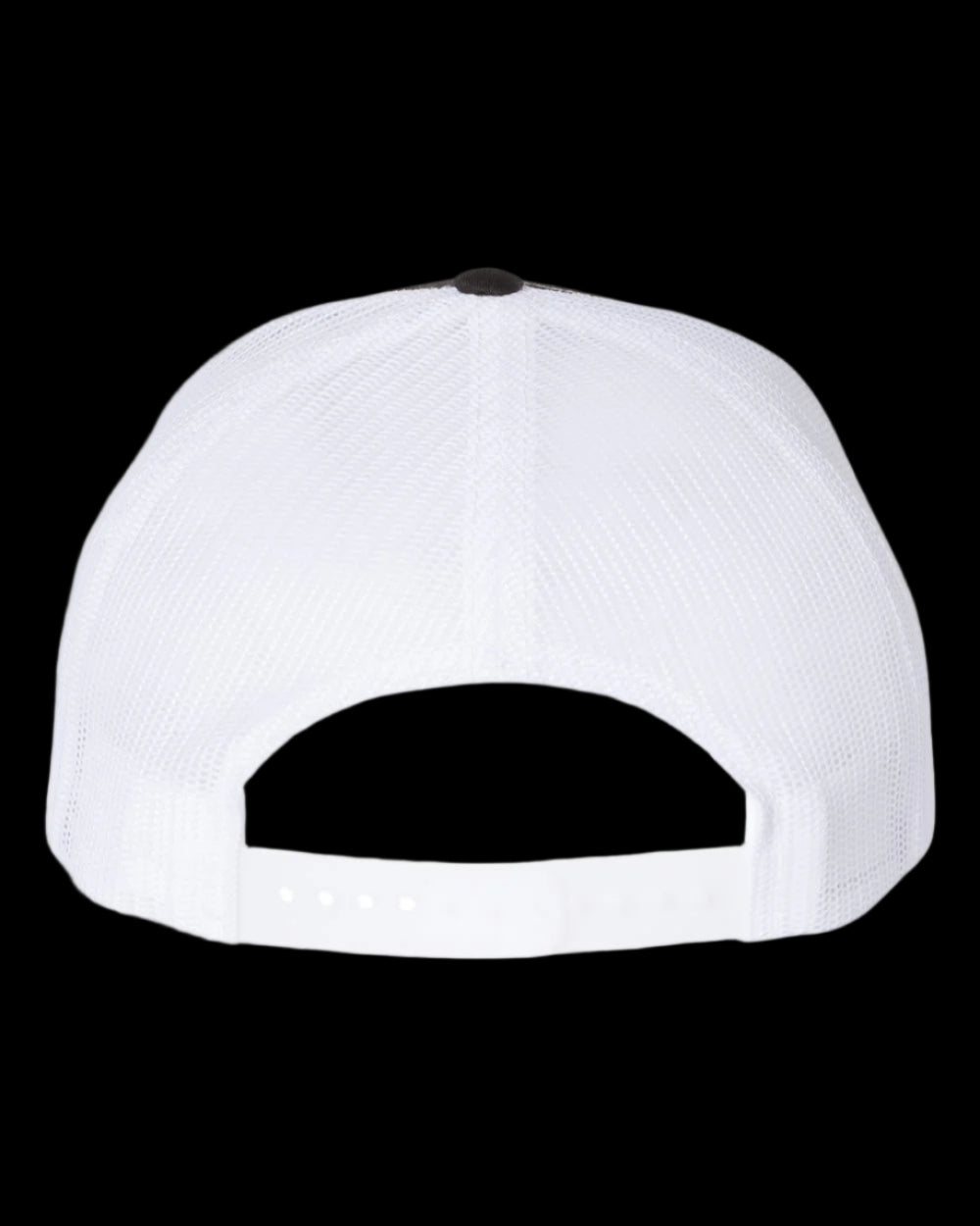 Richardson 112FP Black White Back Trucker Snap Back