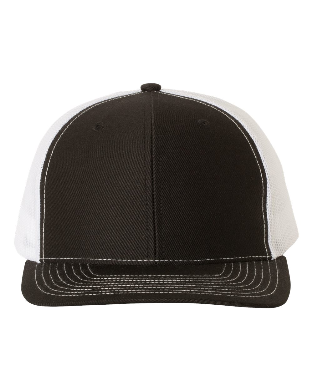 EVOLVE Richardson 112 Black White Back Snap Back