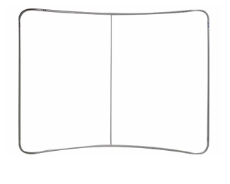Curved 8ft Snap tube Tradeshow Backdrop Photo Wall HD Custom Booth