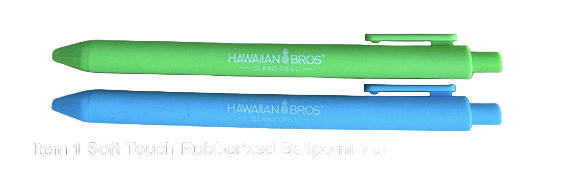 Soft Touch Rubberized Ballpoint Pen