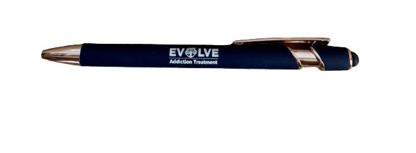 Soft Touch gel Pen W/ Rose Gold Trim