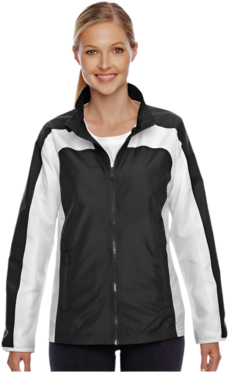 Custom Team 365 Ladies Squad Jacket Full Zip Lightweight Nylon Zipper Pockets