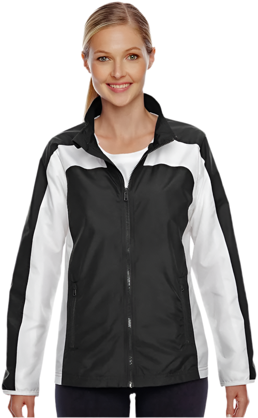 Custom Team 365 Ladies Squad Jacket Full Zip Lightweight Nylon Zipper Pockets