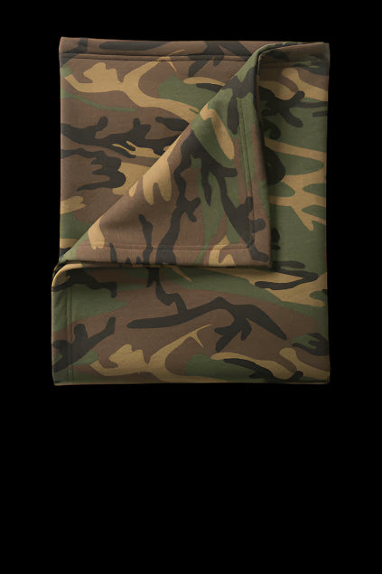 port & Company Fleece core Camo Blanket