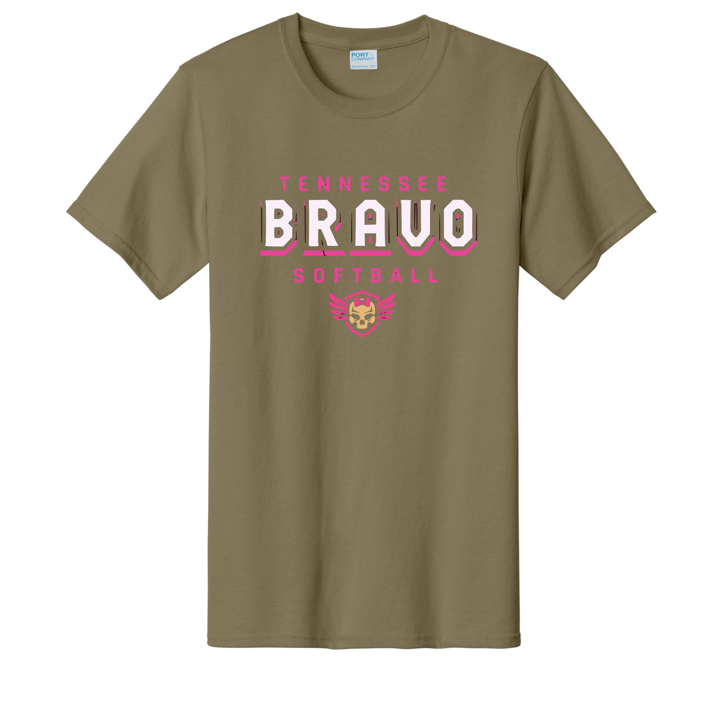 Tennessee Bravo T-Shirt Port & Co Essential Tee PC61