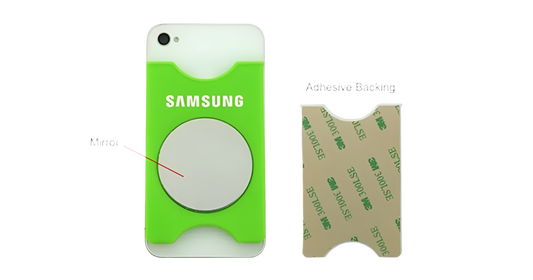 Phone case silicone like green mirror