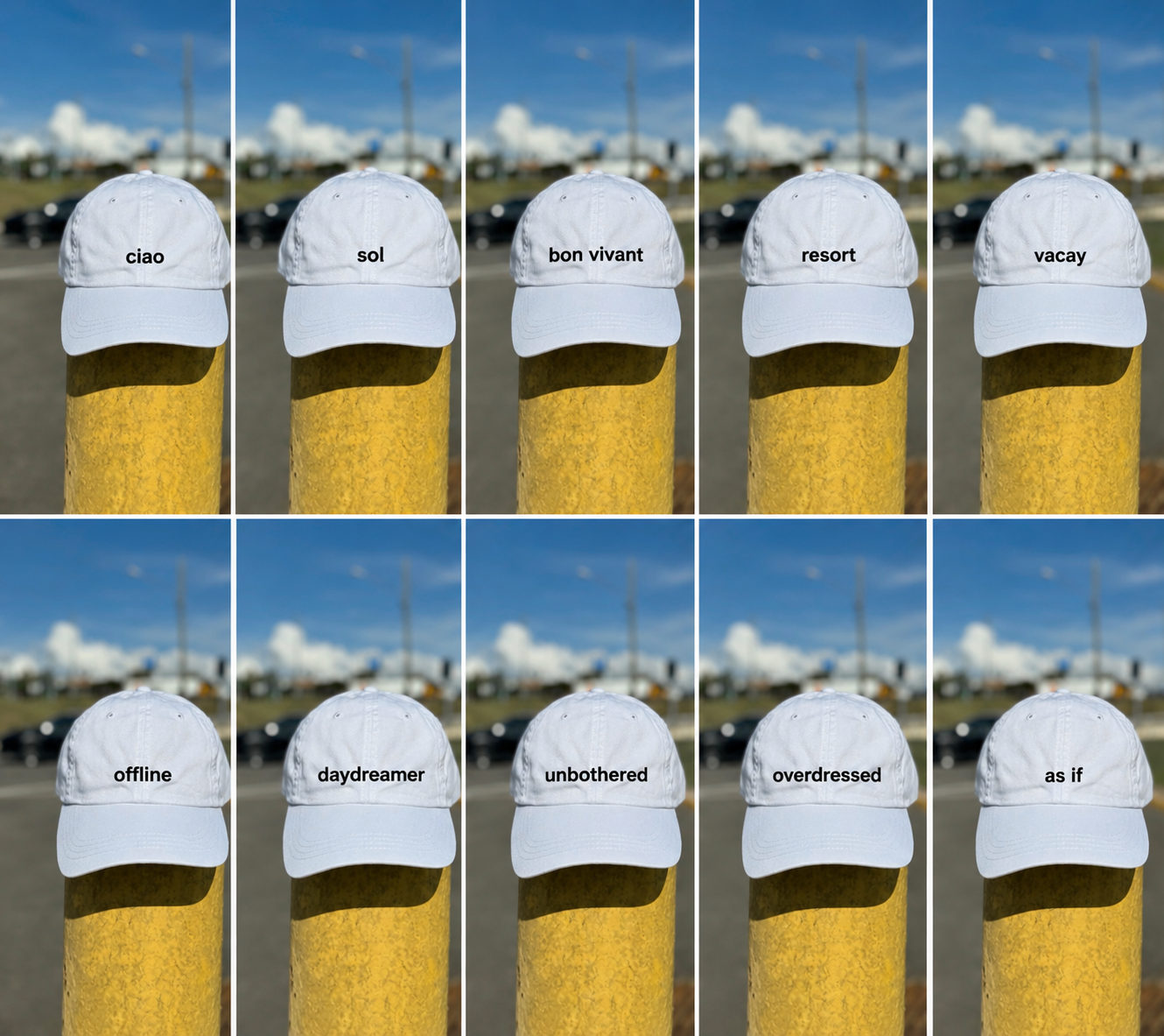 Minimal Embroidered Dad Hat l One Word Hats