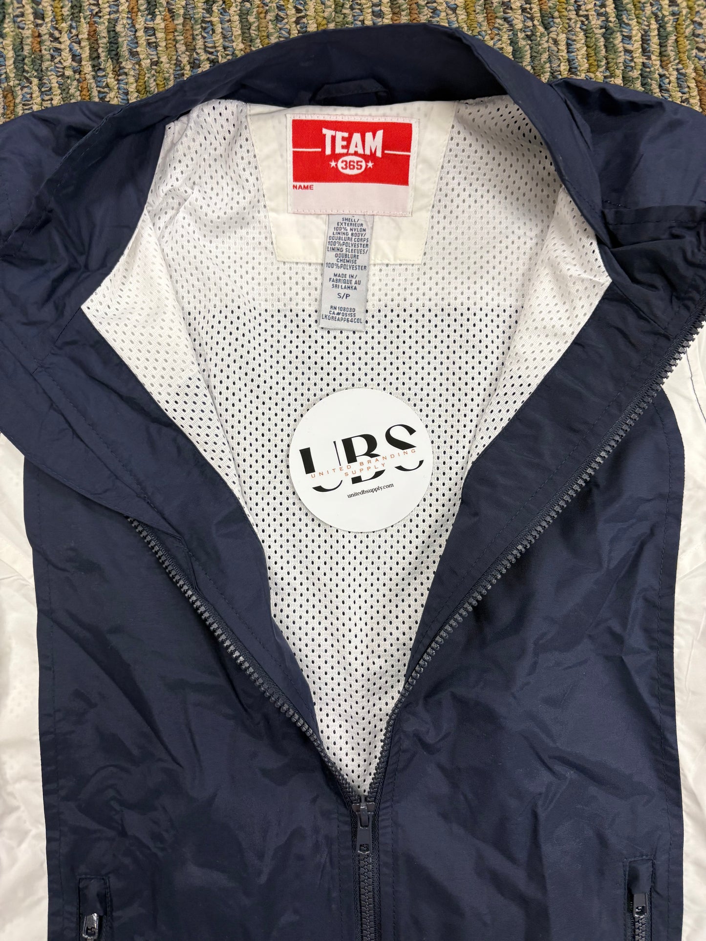 Custom Team 365 Ladies Squad Jacket Full Zip Lightweight Nylon Zipper Pockets