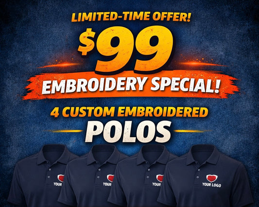 Custom Embroidery Special Polo Work Shirts Corporate Small Business