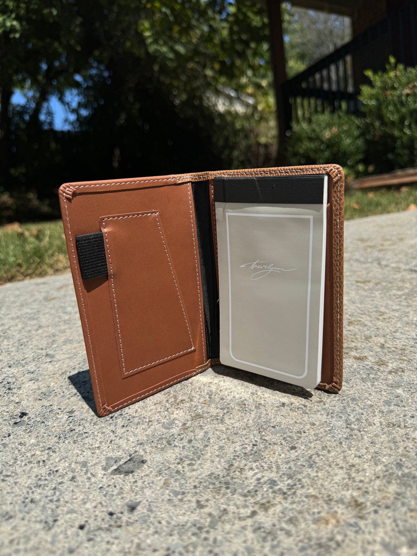 Leather Brown Pocket Size Notepad