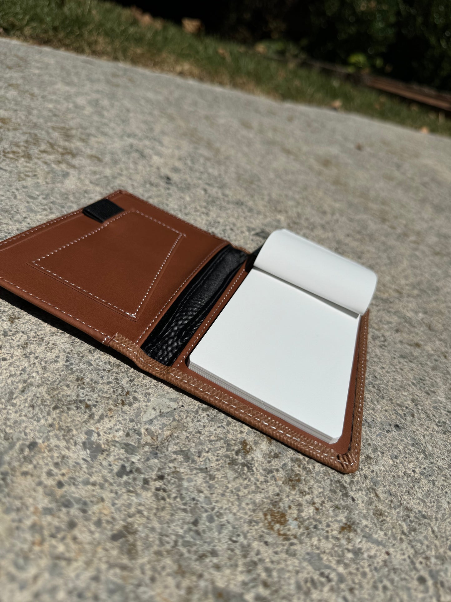 Leather Brown Pocket Size Notepad