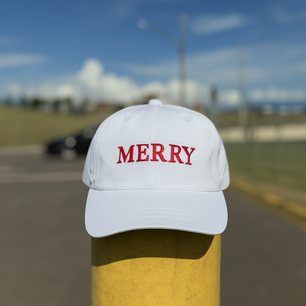 White Dad Hat Strap Back OSFM