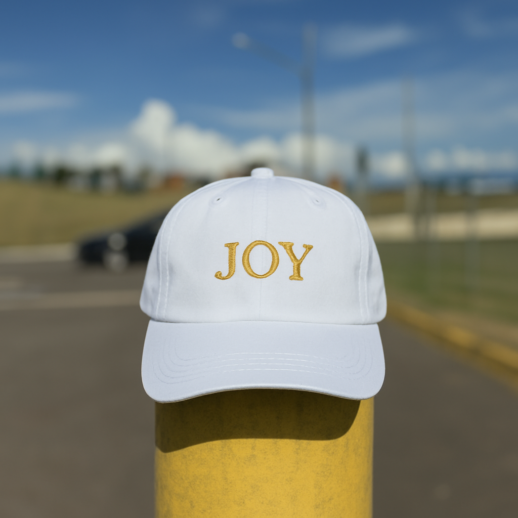 White Dad Hat Strap Back OSFM