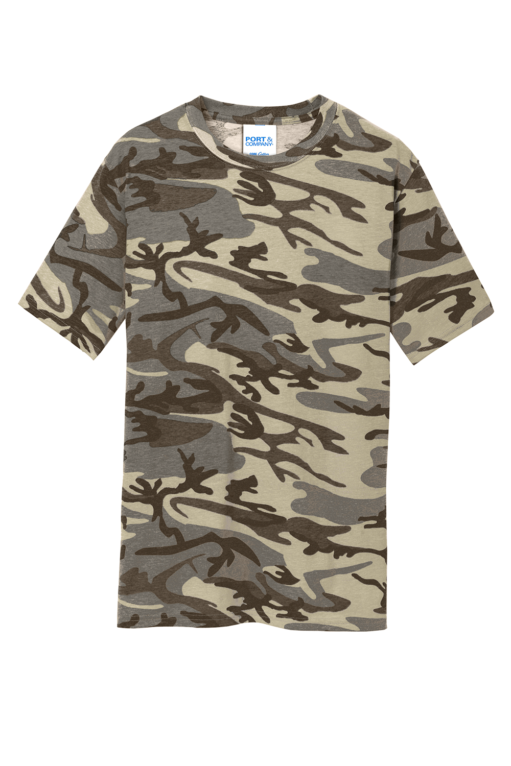 Cotton desert Camo Short Sleeve T shirt Port & Company