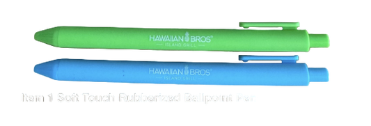 Soft Touch Rubberized Ballpoint Pen