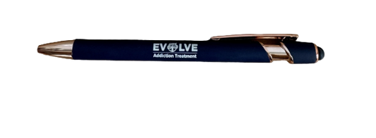 Soft Touch gel Pen W/ Rose Gold Trim