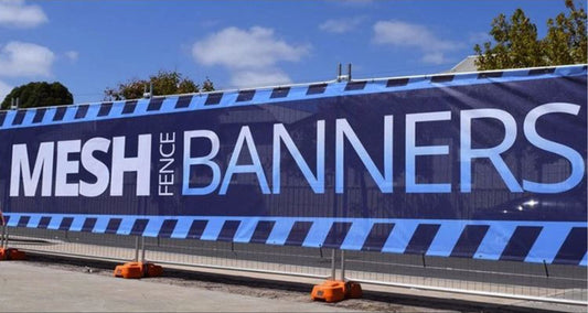 Mesh banner Promotional Event Planning Signage Full Color one sided